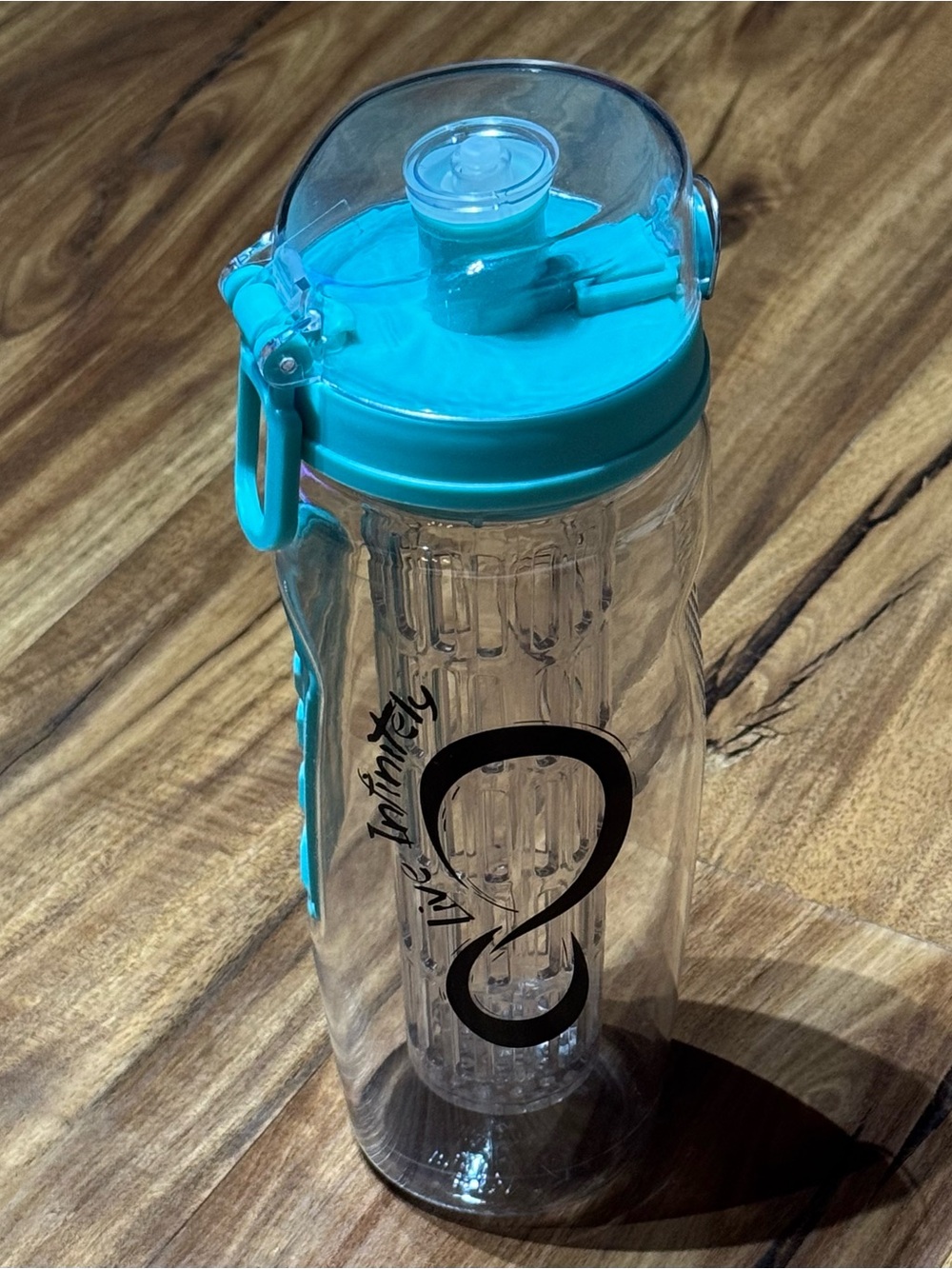 Live Infinitely Forever Fused 32 oz. Fruit Infuser Water Bottles - Teal